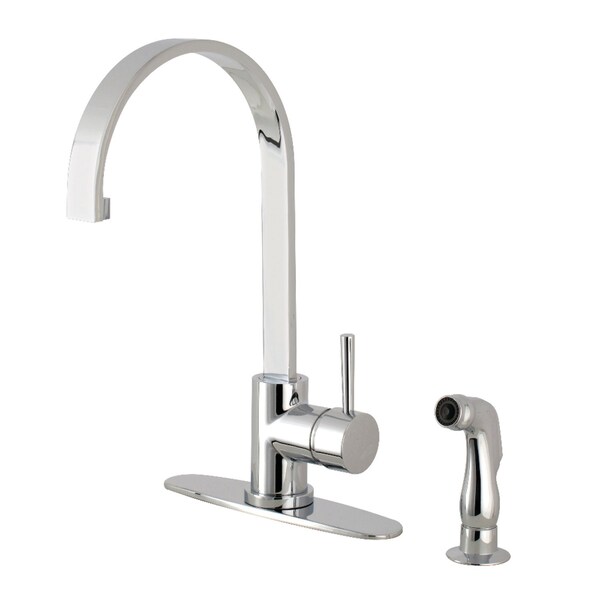 Gourmetier LS8711DLSP Concord Single-Handle Kitchen Faucet W/ Side Sprayer, Chrome LS8711DLSP - main